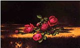 Jaqueminot Roses by Martin Johnson Heade